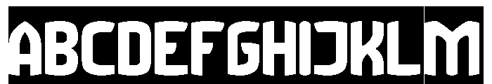 Retro Modernism-inverse Font UPPERCASE
