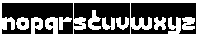 Retro Modernism-inverse Font LOWERCASE