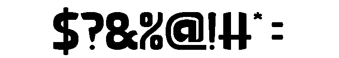 Retro Modernism Font OTHER CHARS