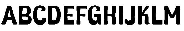 Retro Munch Font UPPERCASE