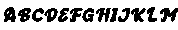 Retro Parade Script Font UPPERCASE