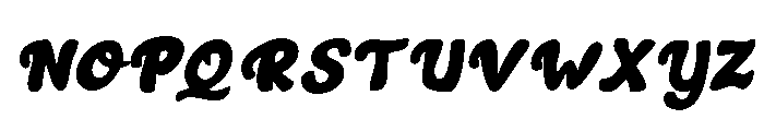 Retro Parade Script Font UPPERCASE