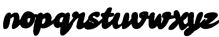Retro Parade Script Font LOWERCASE