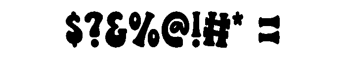 Retro Pinch Bold Font OTHER CHARS