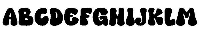 Retro Pinky Regular Font UPPERCASE