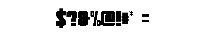 Retro Rumble Regular Font OTHER CHARS