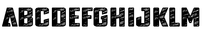 Retro Scratch Font UPPERCASE