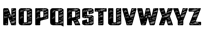 Retro Scratch Font UPPERCASE