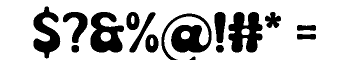 Retro Shade Regular Font OTHER CHARS
