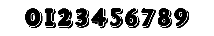 Retro Shadow Regular Font OTHER CHARS