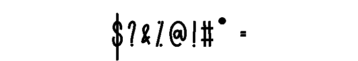 Retro Skinny Font OTHER CHARS