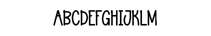 Retro Skinny Font UPPERCASE