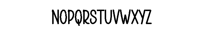 Retro Skinny Font UPPERCASE