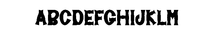 Retro Stucked Font UPPERCASE