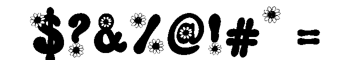 Retro Sunflower Font OTHER CHARS