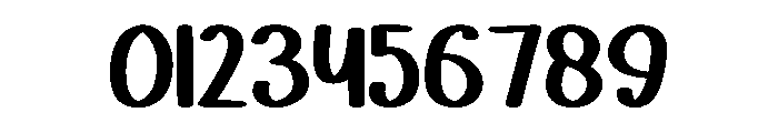 Retro Thick Font OTHER CHARS