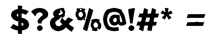 Retro Torque Font OTHER CHARS