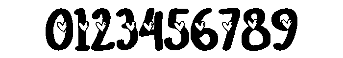 Retro Valentine Regular Font OTHER CHARS