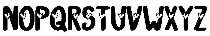 Retro Valentine Regular Font LOWERCASE