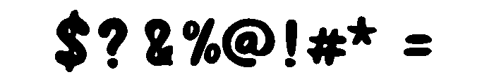 Retro Vanilla Regular Font OTHER CHARS