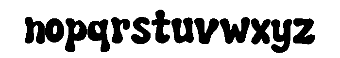 Retro Vanilla Regular Font LOWERCASE