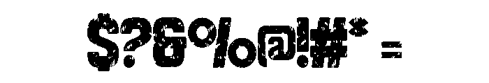 Retro Viber Texture Font OTHER CHARS