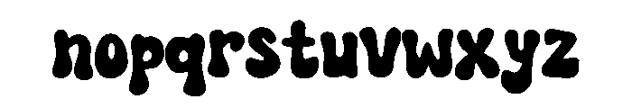 Retro Vibrant Regular Font LOWERCASE