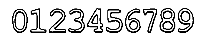 Retro Writer Regular Font OTHER CHARS
