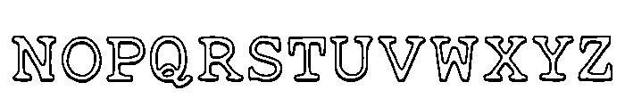 Retro Writer Regular Font LOWERCASE