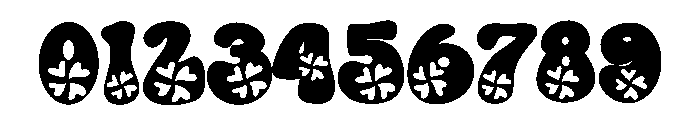 Retro clover leaf Font OTHER CHARS