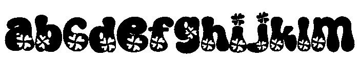 Retro clover leaf FONT