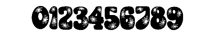 Retro fireworks Font OTHER CHARS