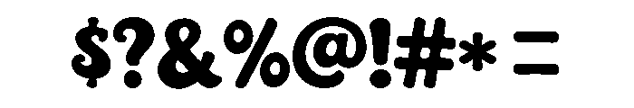 Retro kindly Font OTHER CHARS