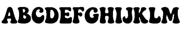 Retro kindly Font UPPERCASE