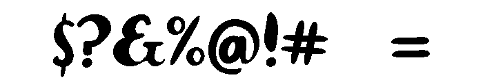 Retro youngish Font OTHER CHARS