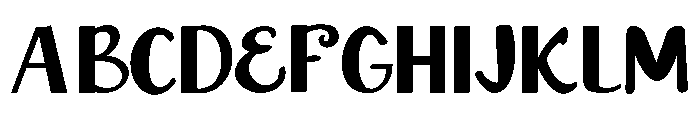 Retro youngish Font UPPERCASE
