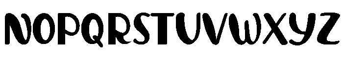 Retro youngish Font UPPERCASE