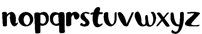 Retro youngish Font LOWERCASE