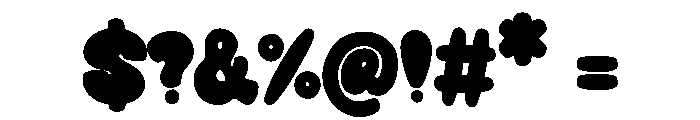 RetroBliss Font OTHER CHARS
