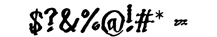 Retroflux Font OTHER CHARS