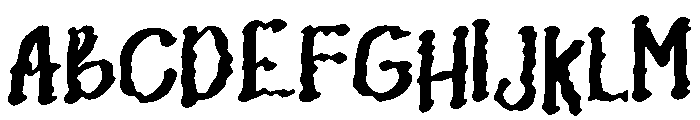 Retroflux Font UPPERCASE
