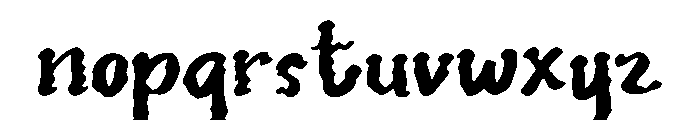 Retroflux Font LOWERCASE