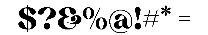 Retrofly Regular Font OTHER CHARS