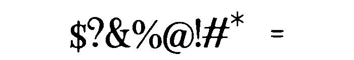 Reveal Font OTHER CHARS