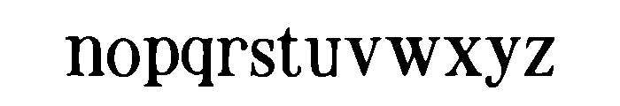Reveal Font LOWERCASE