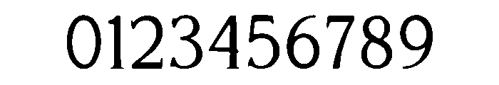 Reverse Contrast Font OTHER CHARS