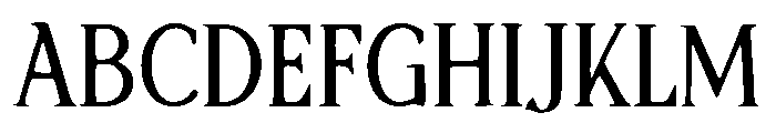 Reverse Contrast Font UPPERCASE