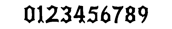Reverse Fraktur Font OTHER CHARS