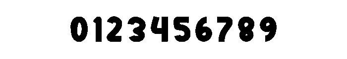 Reverse Pumpkin Font OTHER CHARS