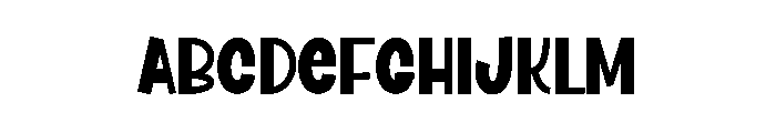 Reverse Pumpkin Font UPPERCASE